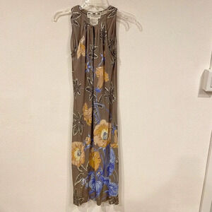 MAC TAC of Paris for Leonard Sunshine 1970s Floral Dress Size 6 VGUC